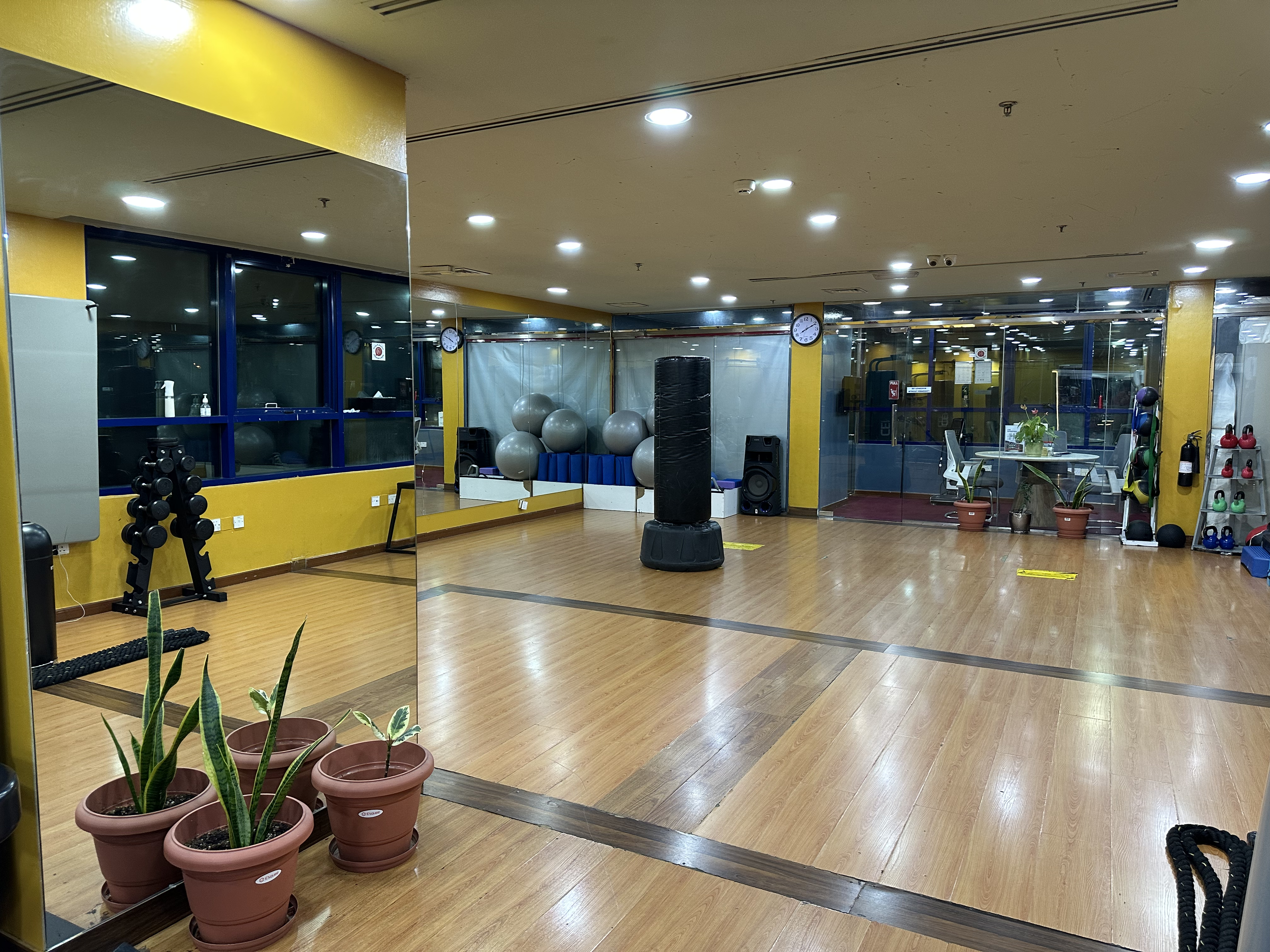 Functional training equipment area