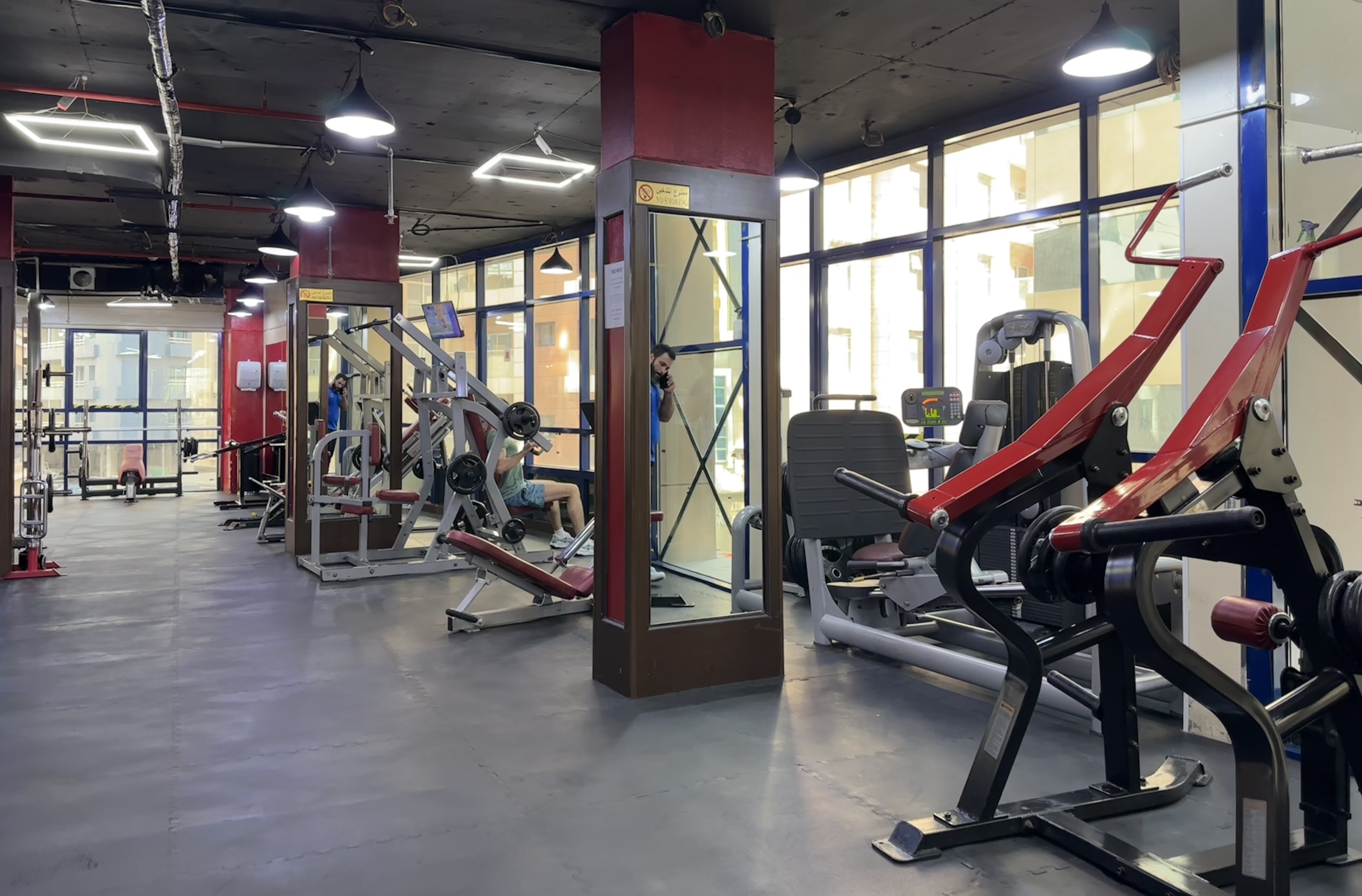 Personal training session in progress