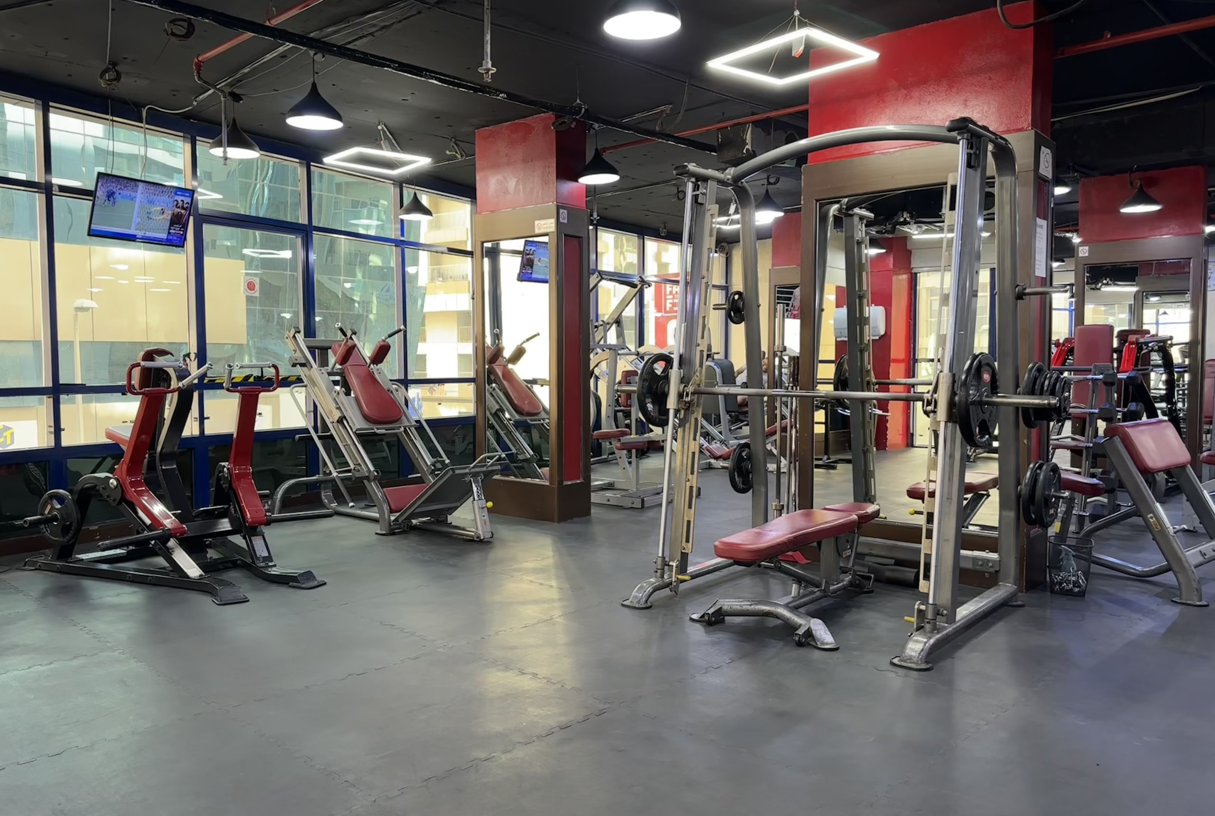 Professional weight training zone